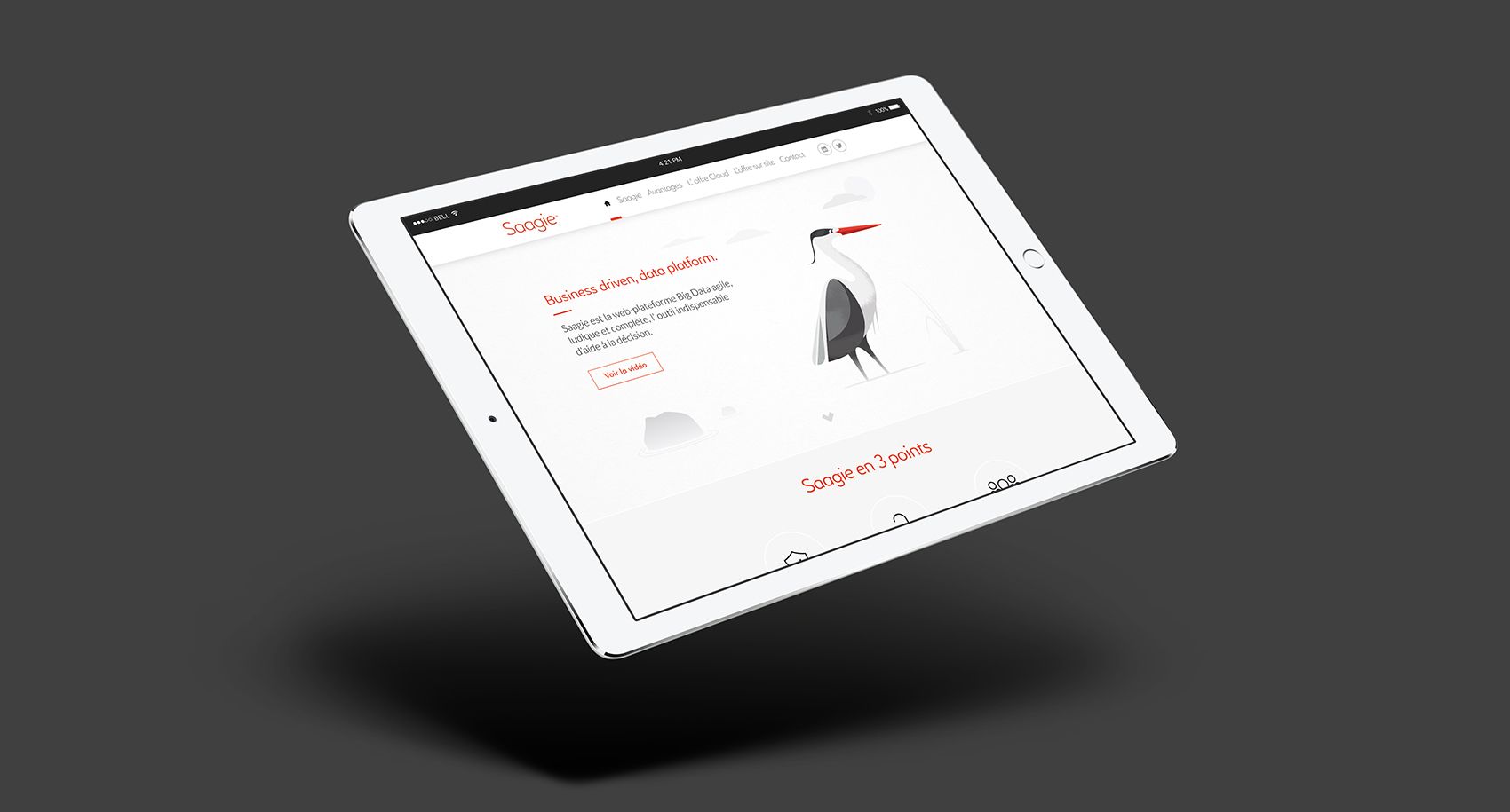 Saagie - supports de communication (plaquette)
