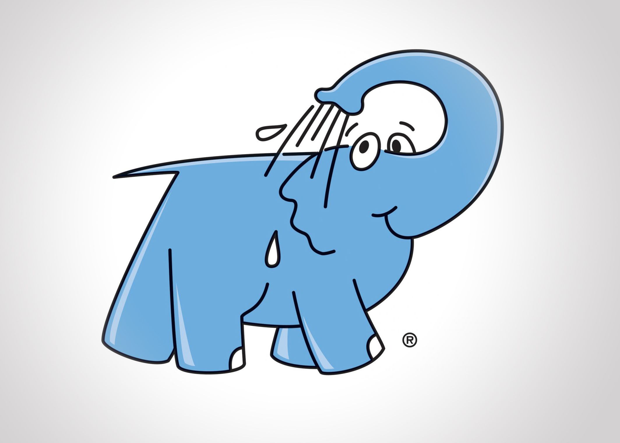 éléphant bleu logotype éléphant bleu logotype
