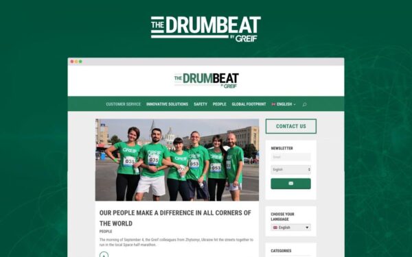 The drumbeat webdesign multilingue