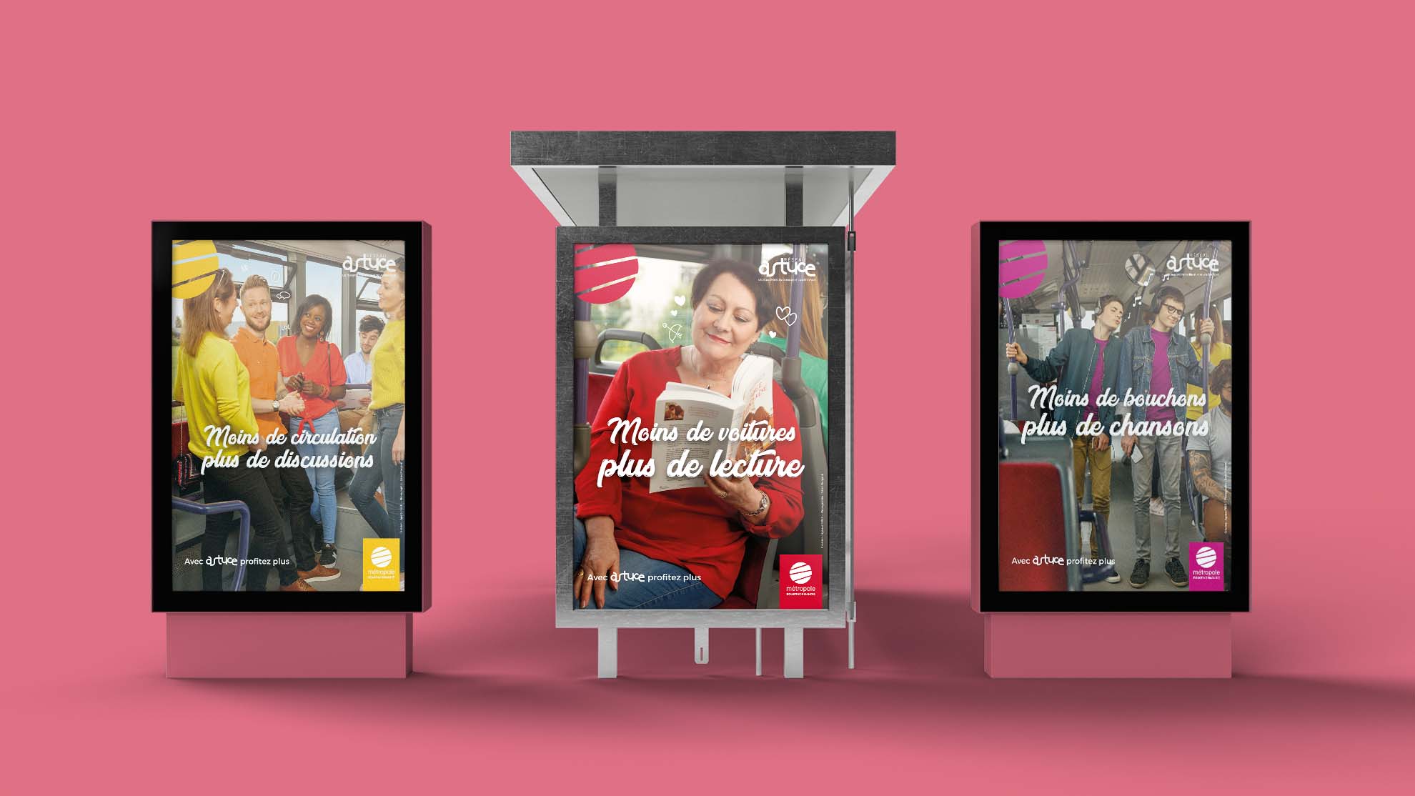 Affiche Réseau Astuce : campagne Profitez plus